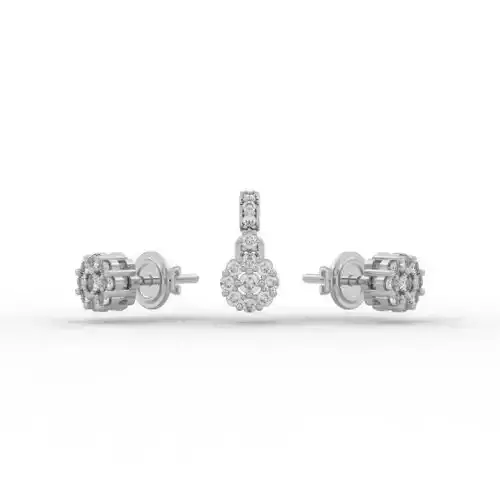 Light Earring and Pendant Set - Jewelry 3D - CJ-638