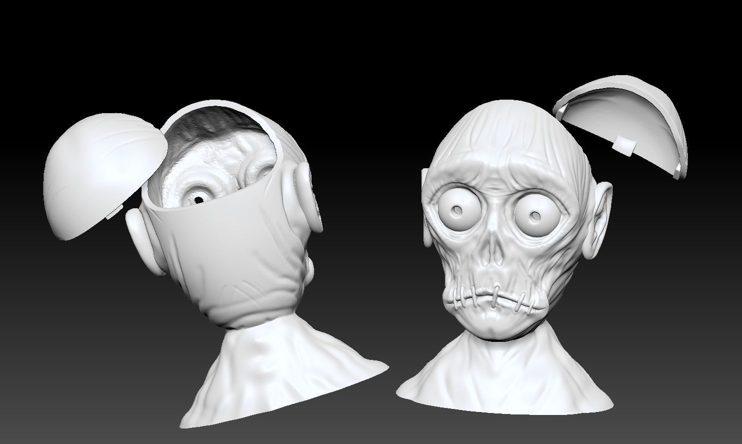 bob Beetlejuice cabeza 3D print model_2