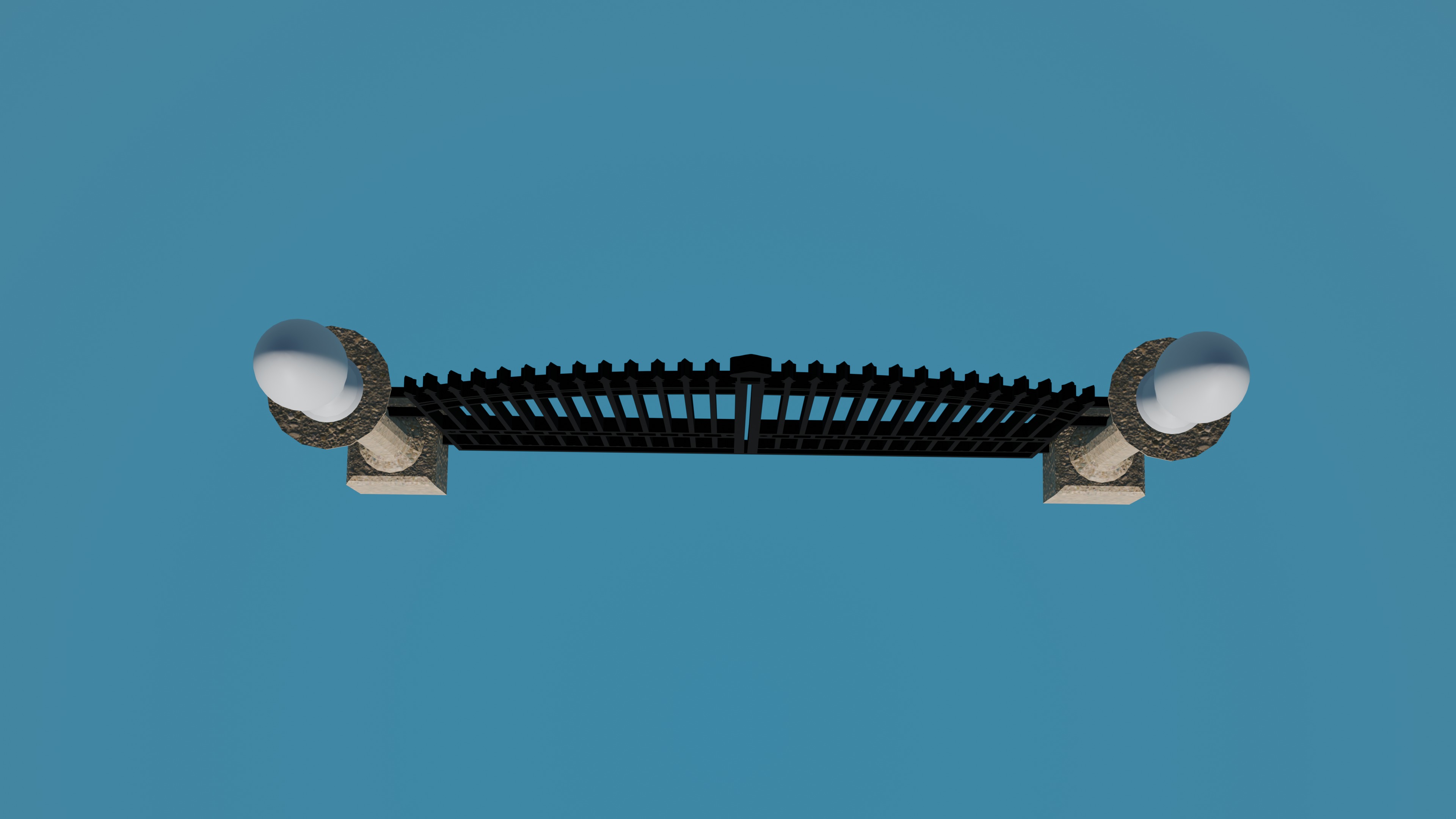 Classic Gate Door 3D print model_4