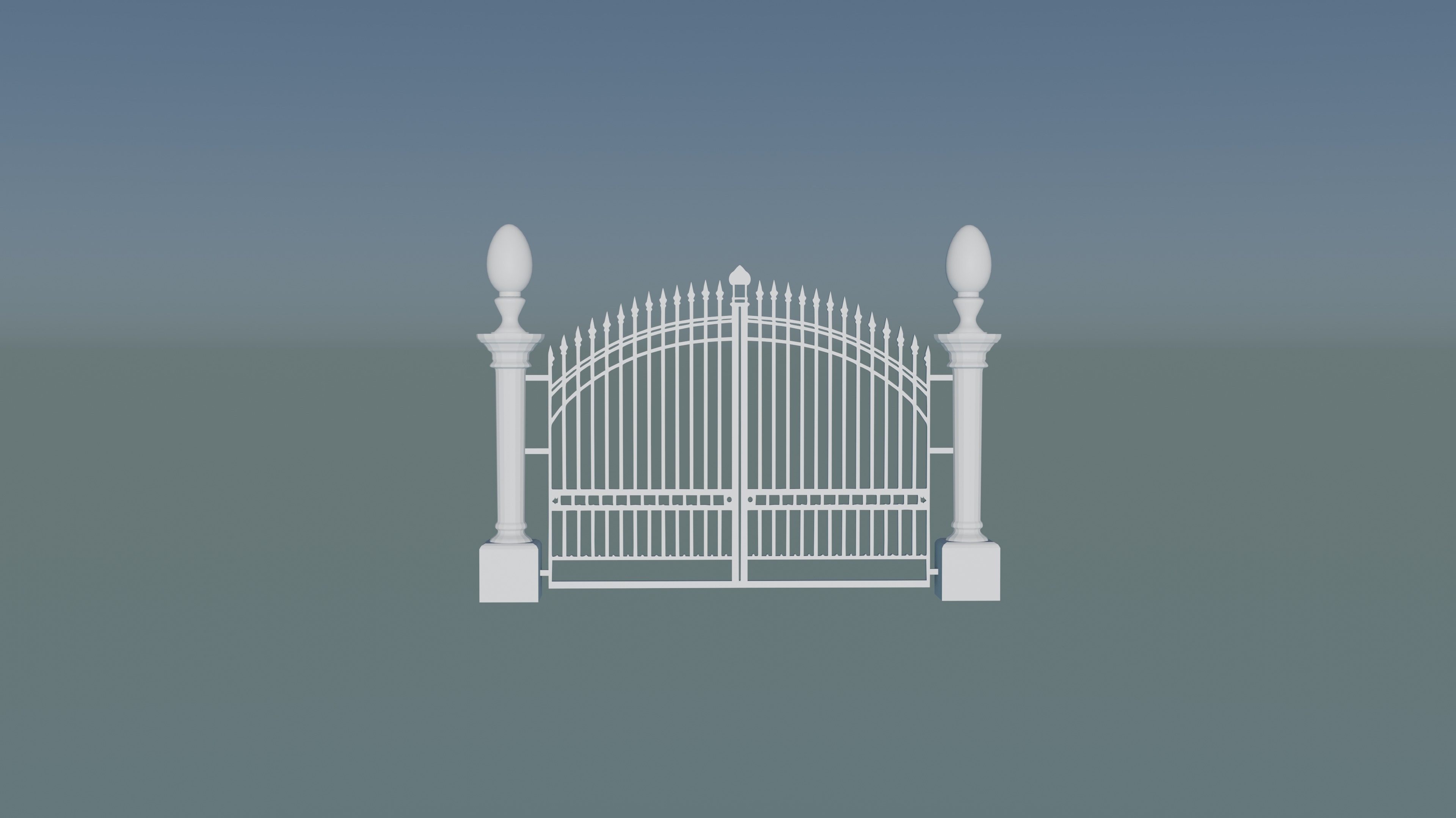 Classic Gate Door 3D print model_5
