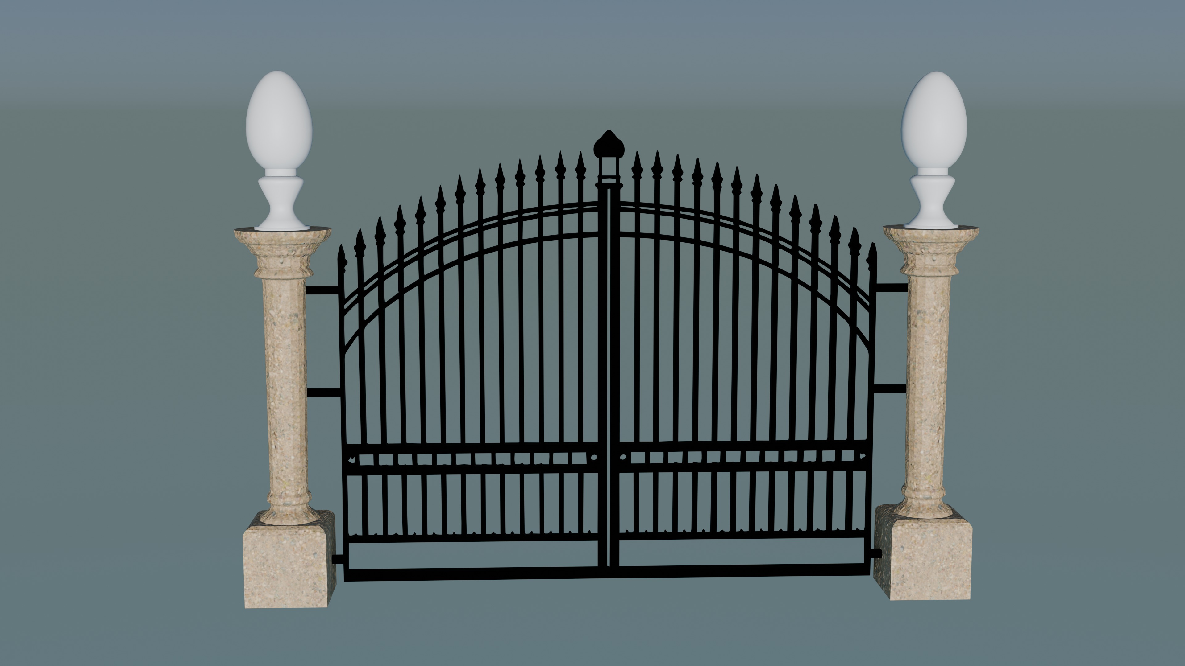 Classic Gate Door 3D print model_2