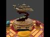 Chinese dragon boat figure  3D model_1