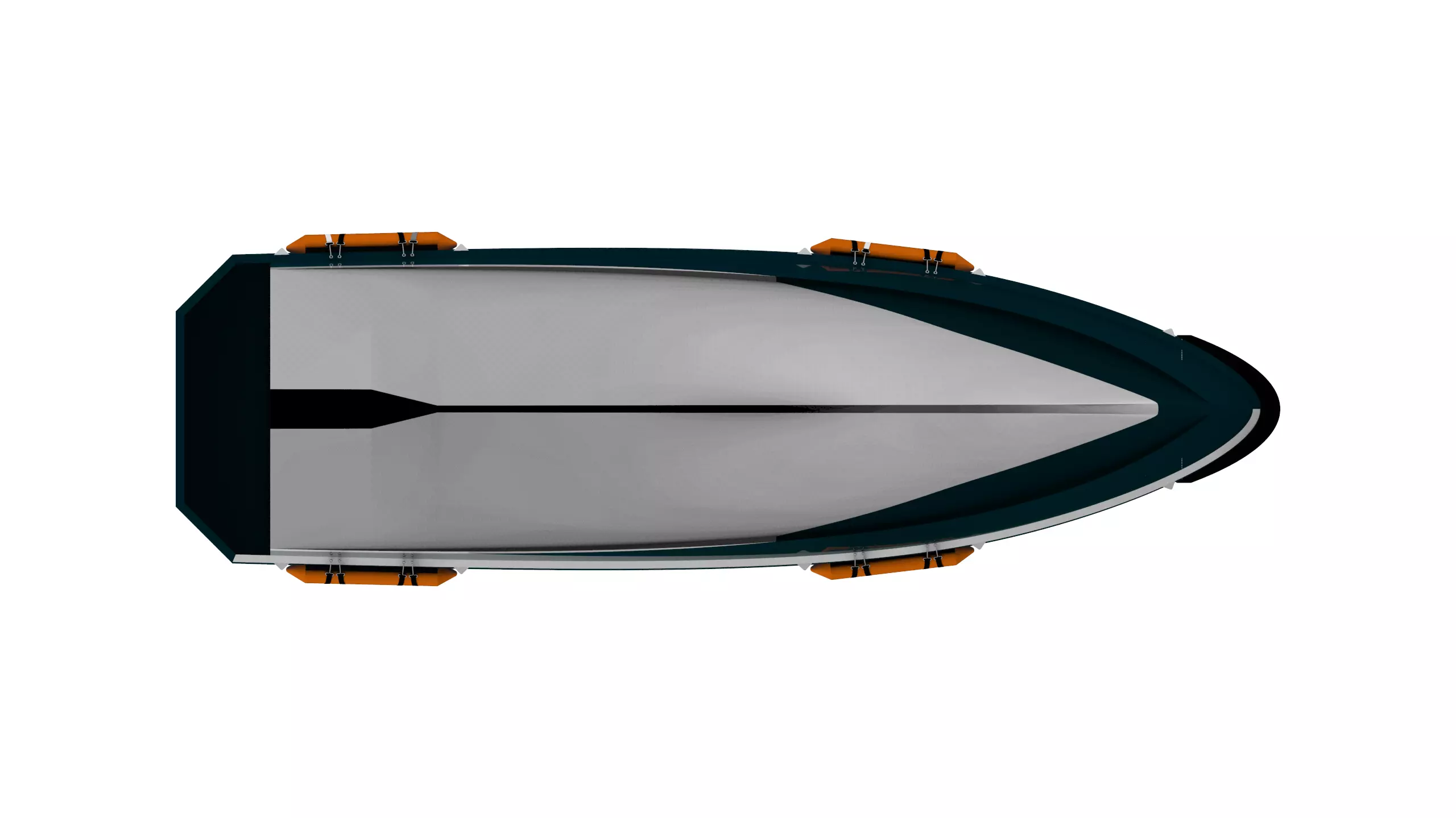 THE GREEN PATROL BOAT Low-poly 3D model_7