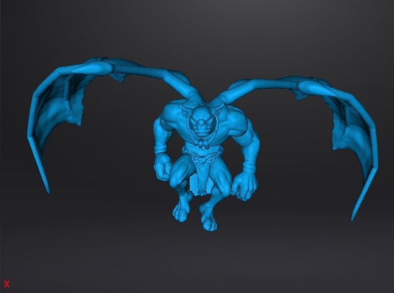 GARGOYLE MINION MINIATURE MODEL FOR FANTASY GAMES RPG DND 3D print model_9