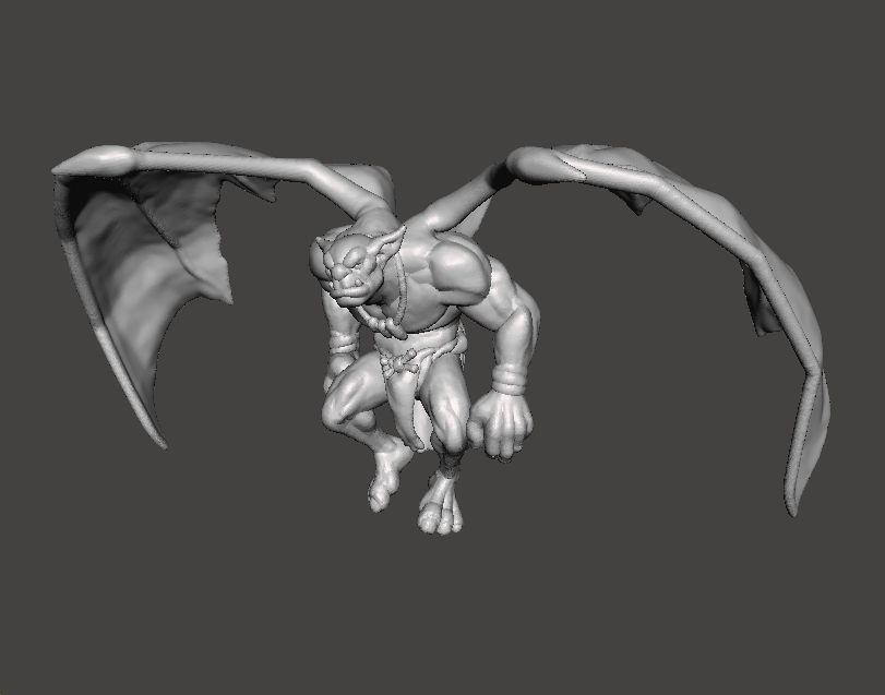 GARGOYLE MINION MINIATURE MODEL FOR FANTASY GAMES RPG DND 3D print model_2