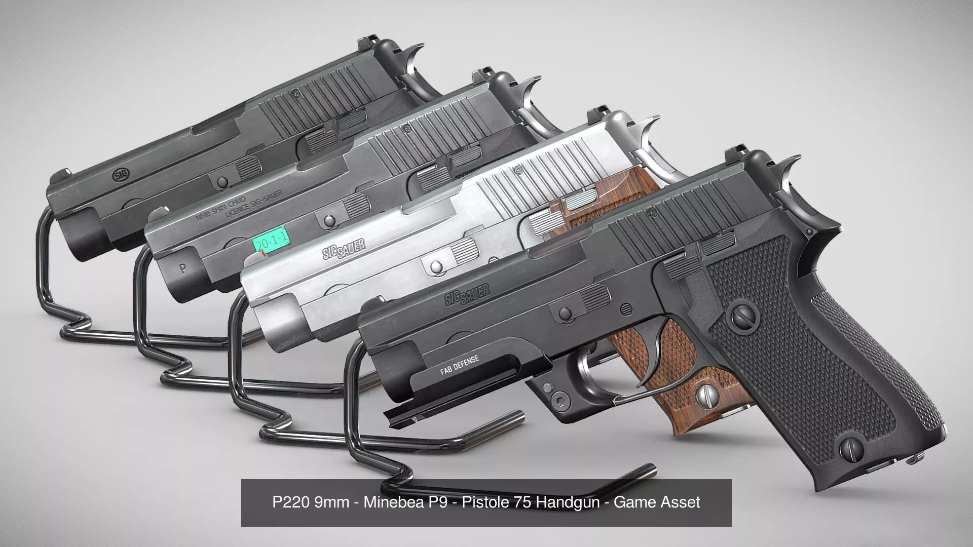 3D Model Pack Japan Self-Defense Force - JSDF Firearm Collection