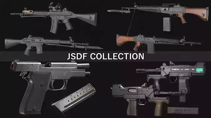 Japan Self-Defense Force - JSDF Firearm Collection - Game Asset 