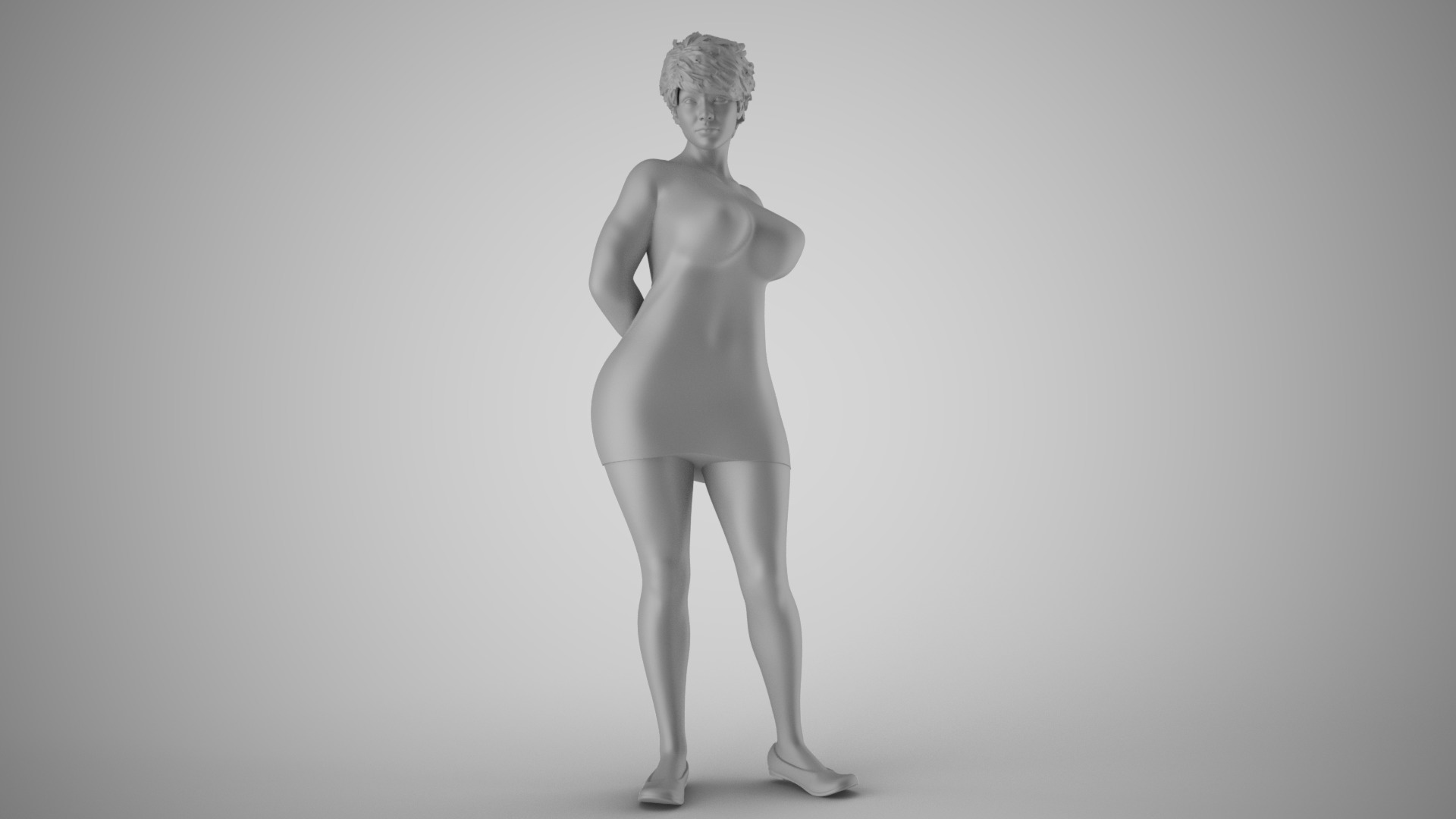 Cherry Woman 3D print model_3