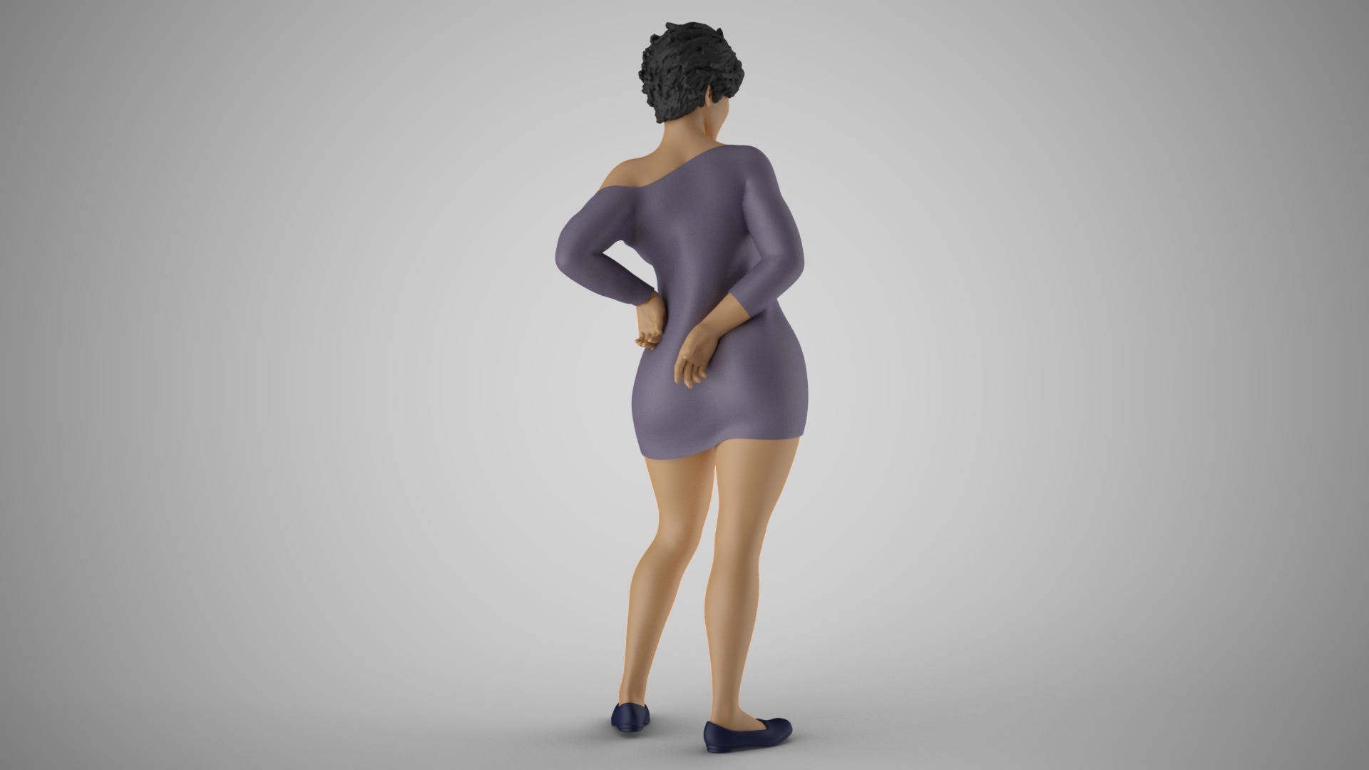 Cherry Woman 3D print model_7