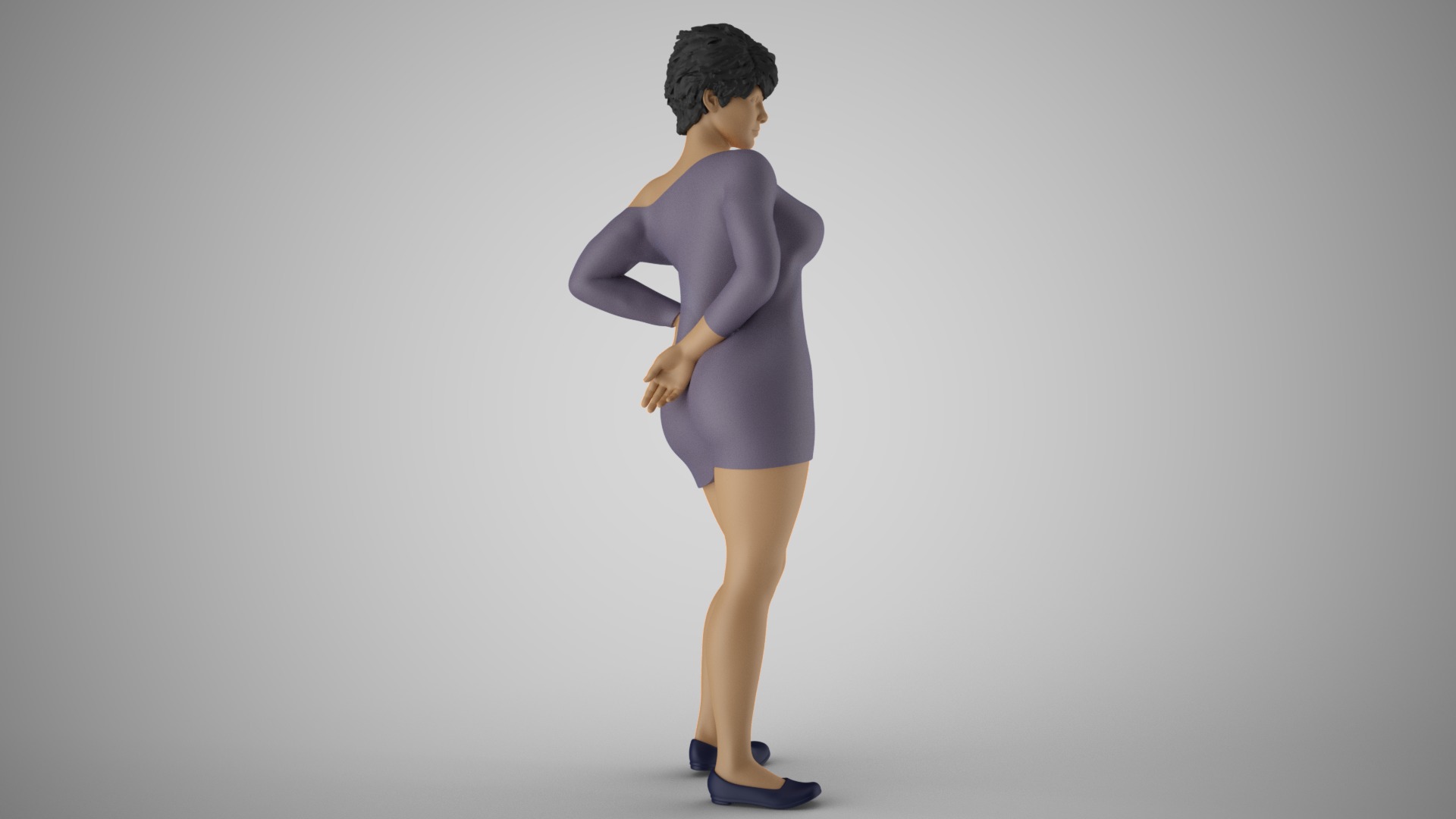Cherry Woman 3D print model_6