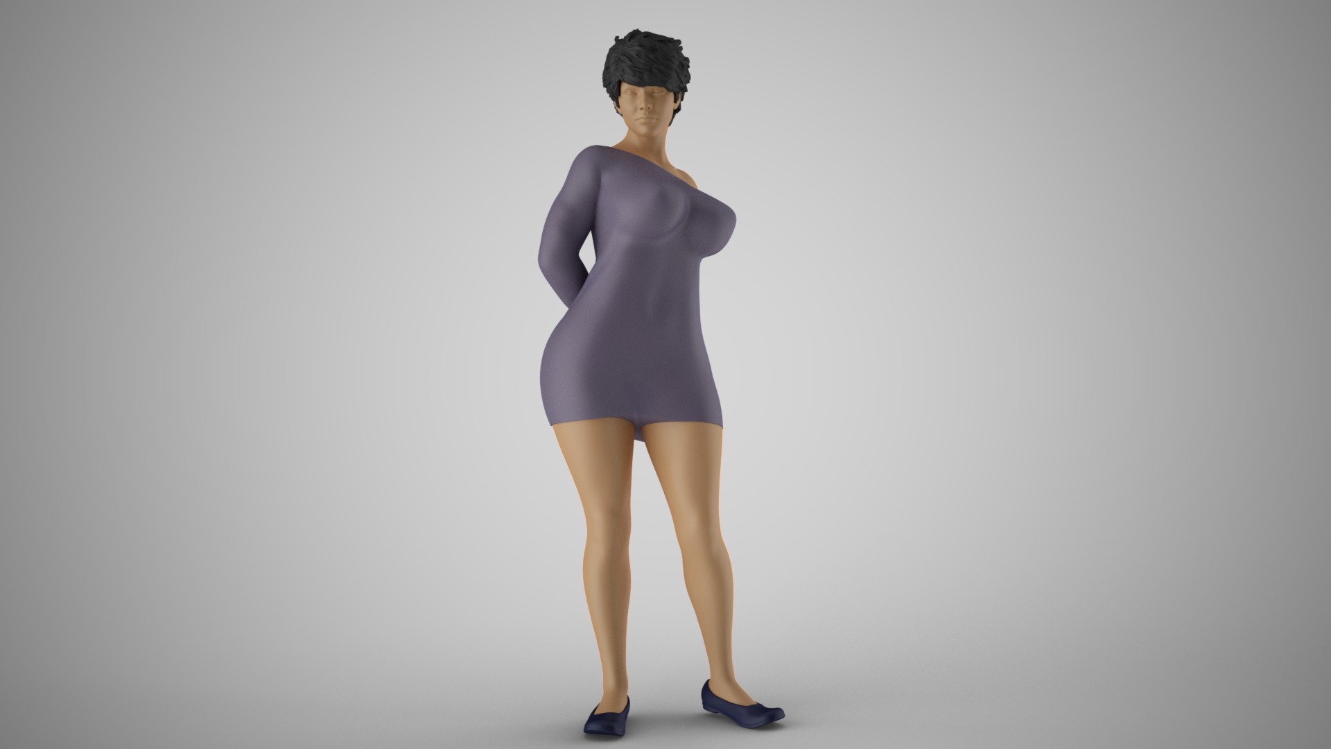 Cherry Woman 3D print model_4