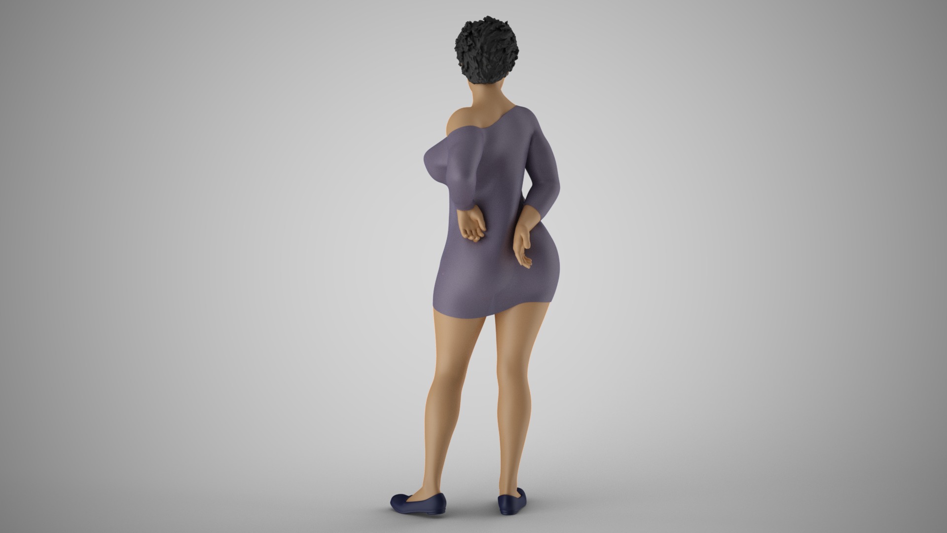 Cherry Woman 3D print model_8