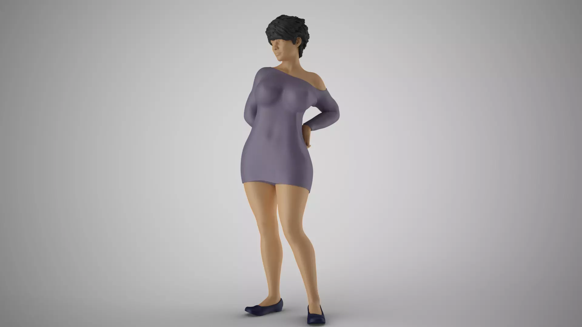 Cherry Woman 3D print model_0