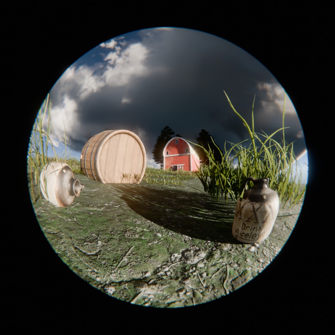 Moonshine Jug  Low-poly 3D model_7