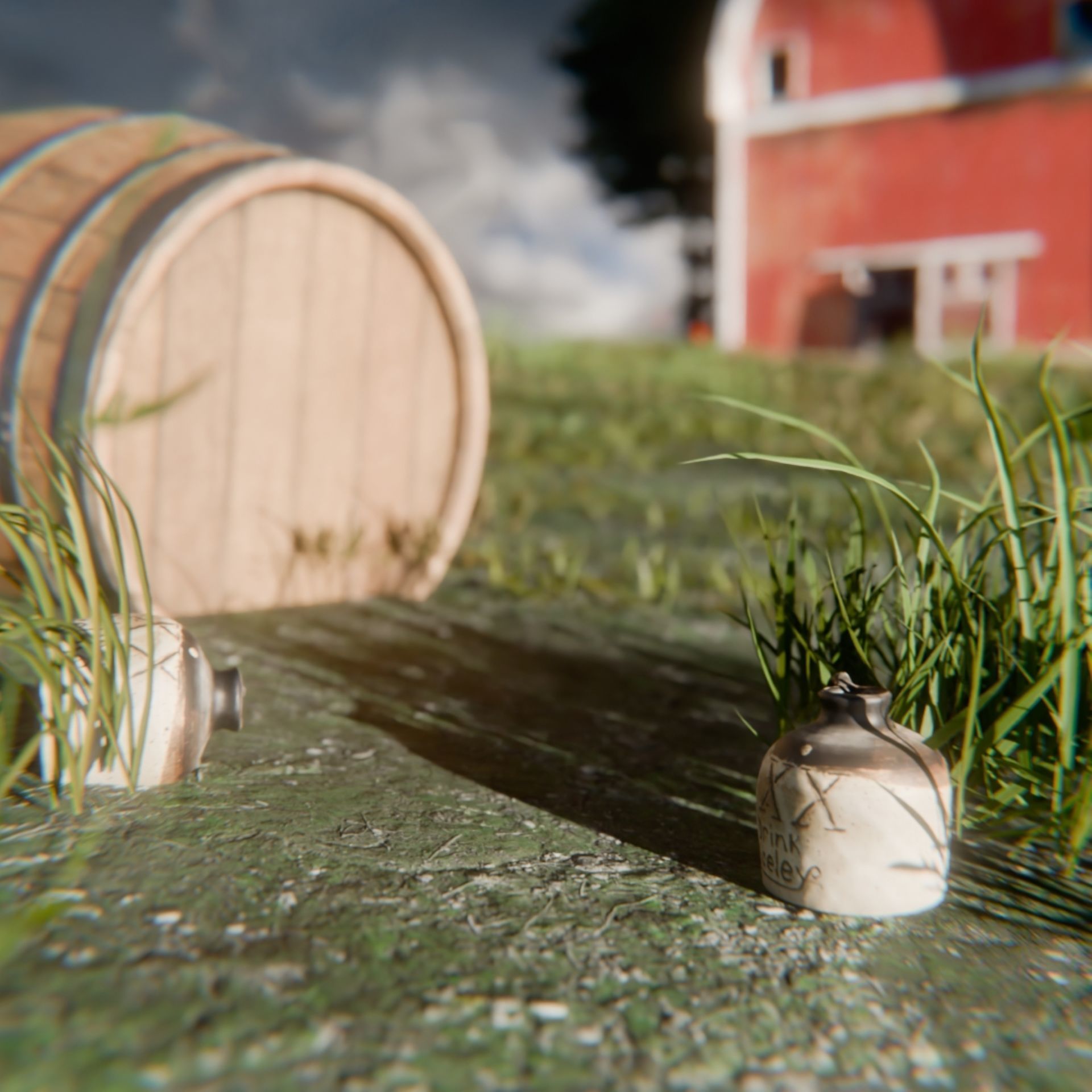 Moonshine Jug  Low-poly 3D model_5