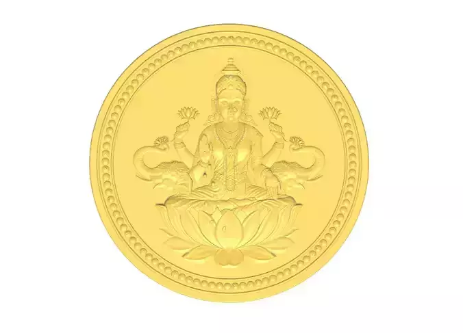 Goddess Laxmi Ji Coin Bas Relief For Silver and gold