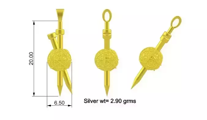 Pin screw pendant design