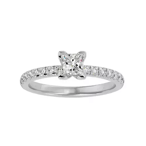 3D Printable Diamond Ring Model