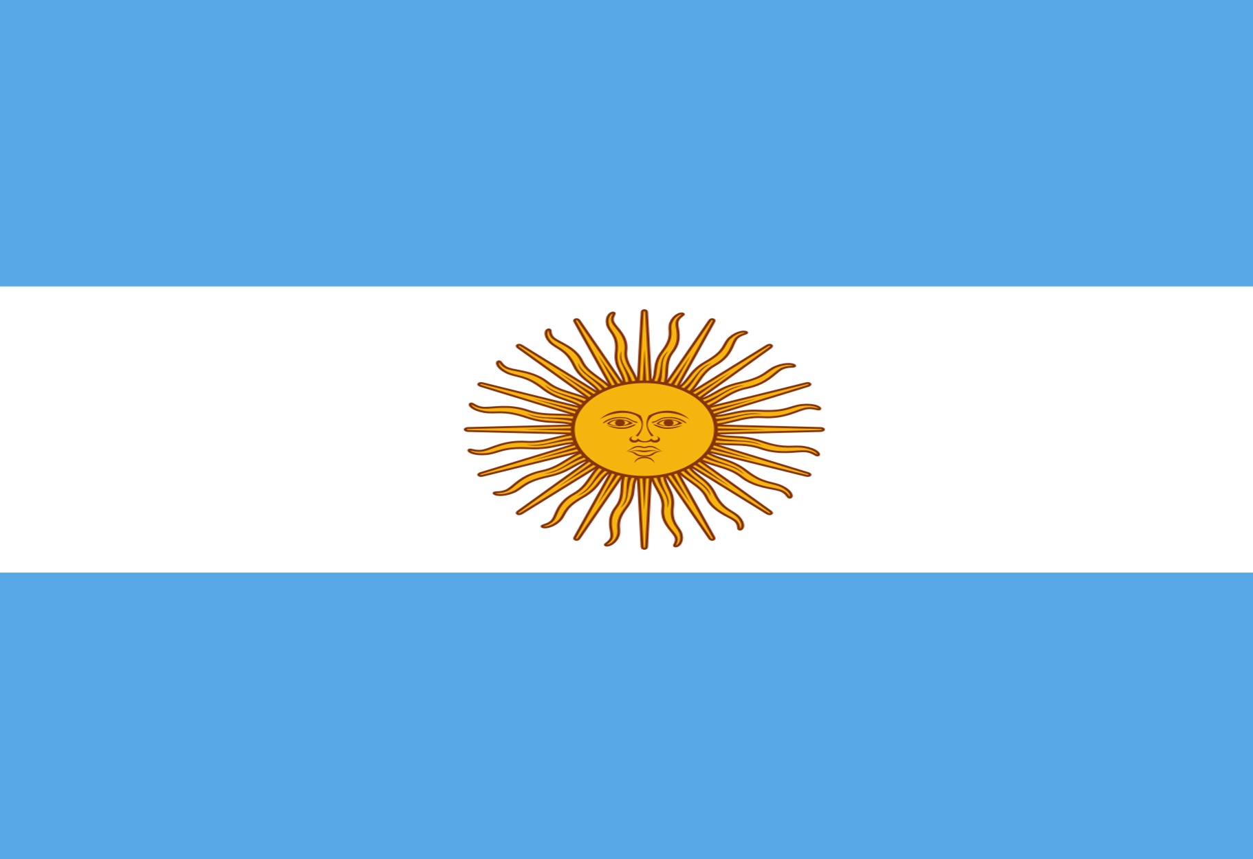 Argentina flag medal badge 3D model_22