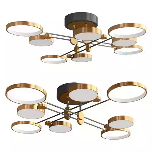 Rod-Mounted LED Chandelier