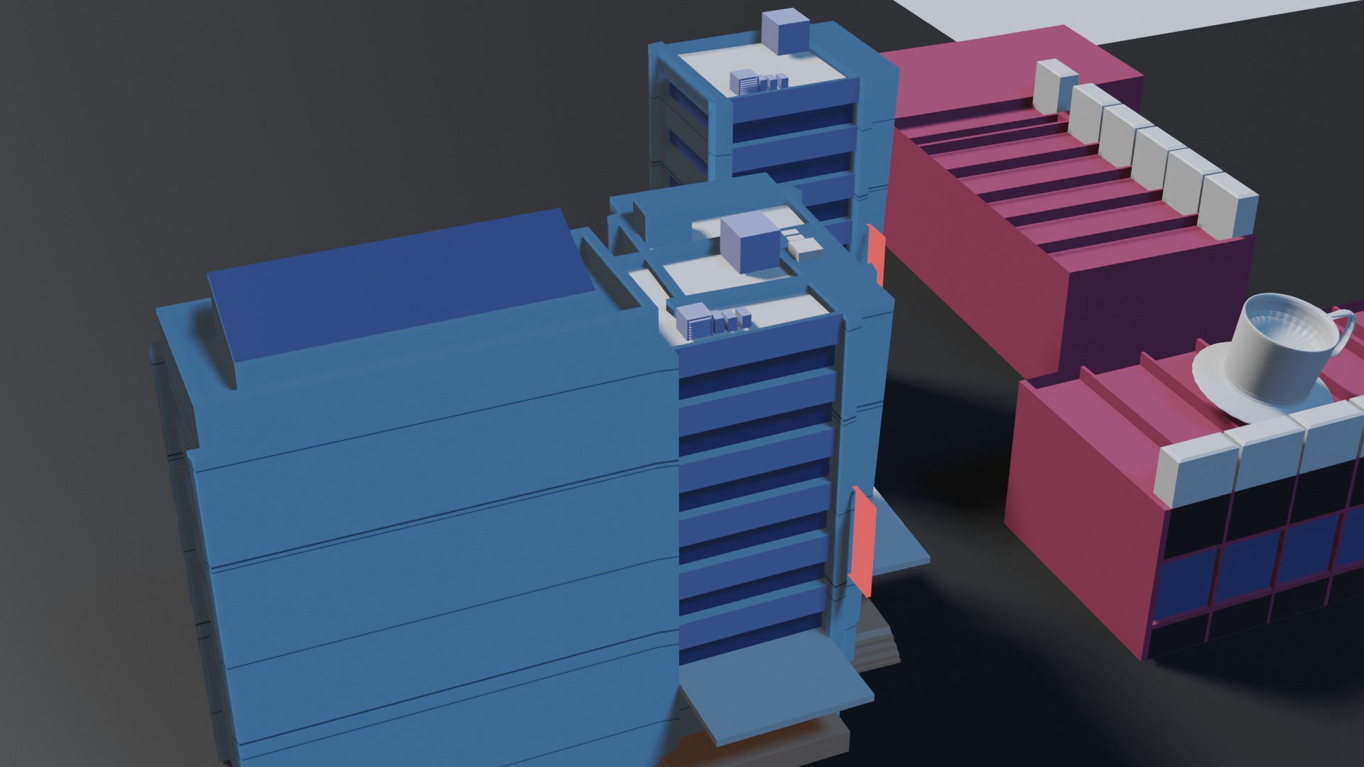 FREE CITY 3D ASSETS Free low-poly 3D model_6