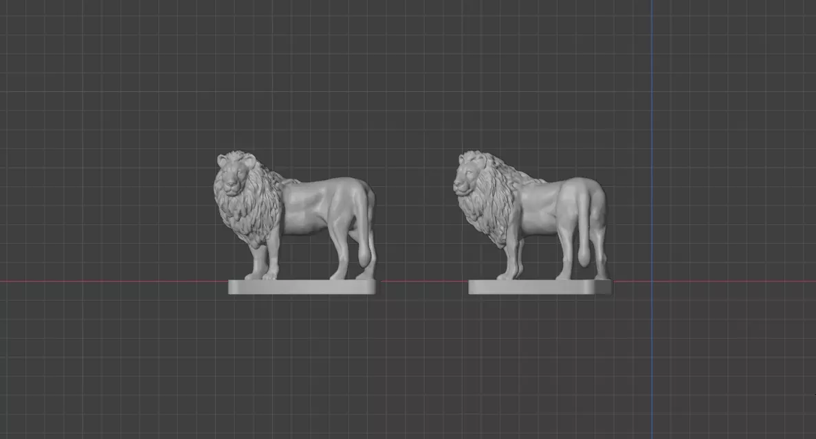 Lion free Free 3D print model