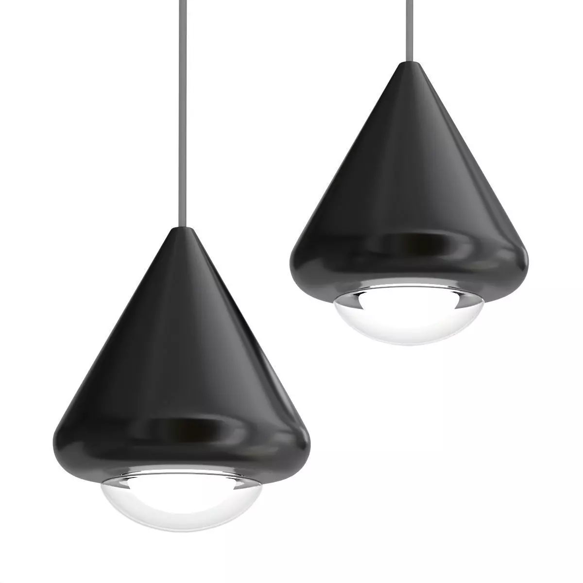 Series of LED pendant lights 3D model_0