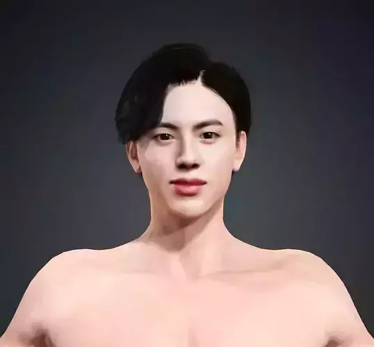 Jin of BTS 3D model
