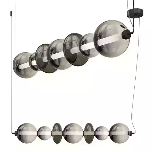 Series of pendant and floor lamps 3D model