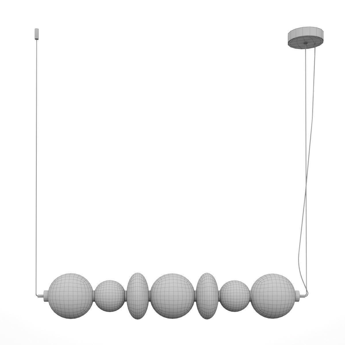 Series of pendant and floor lamps 3D model_1