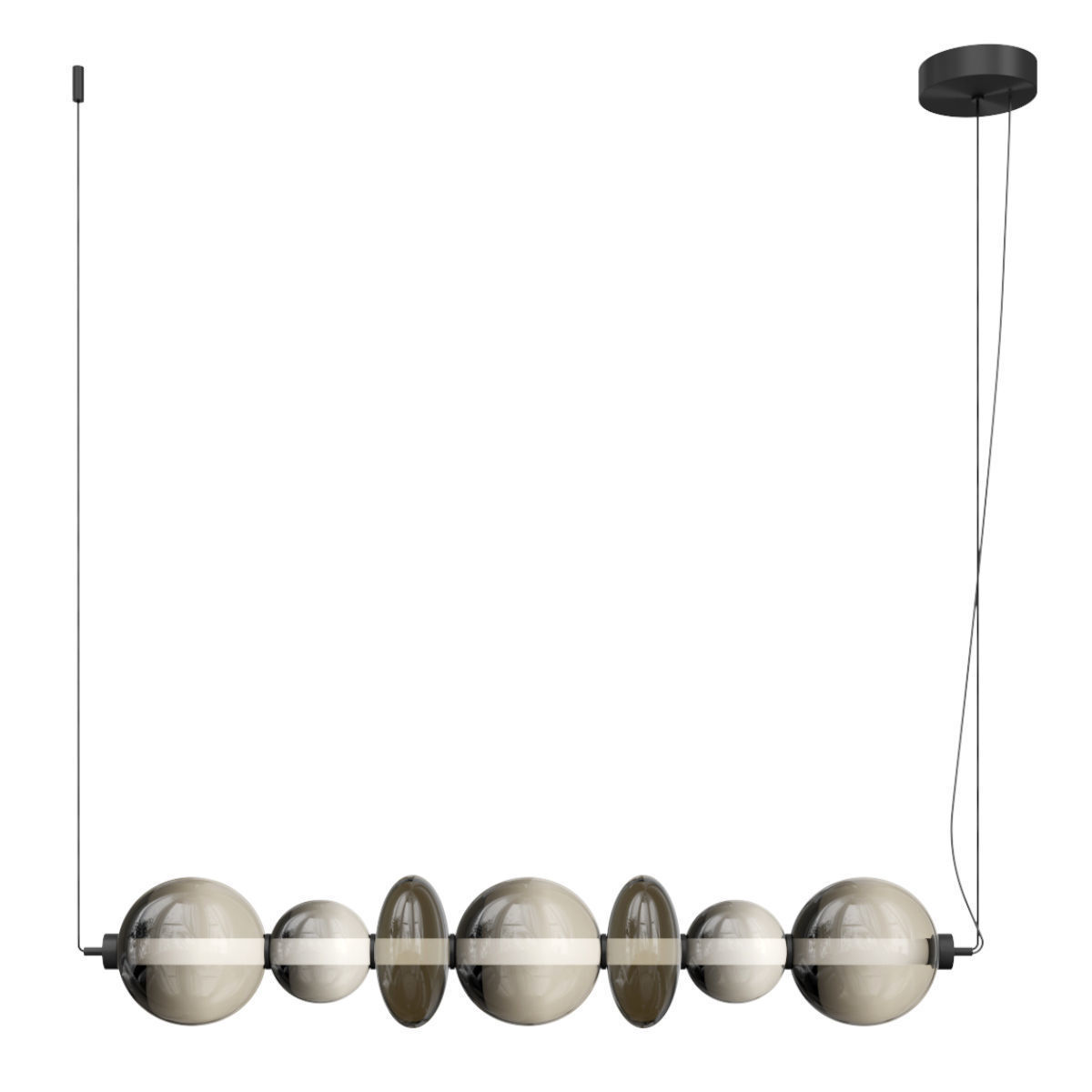 Series of pendant and floor lamps 3D model_2