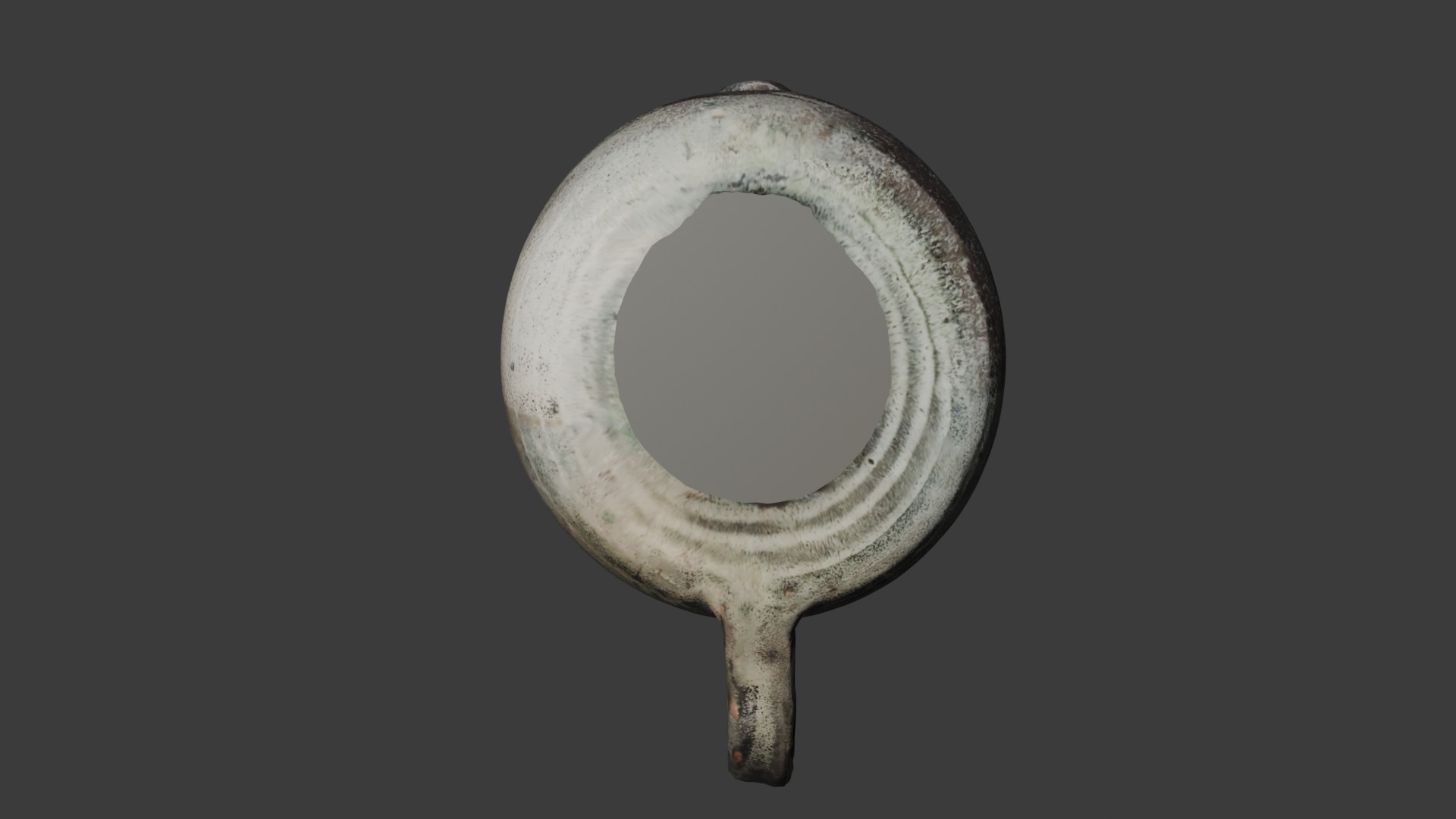 Milk pitcher Low-poly 3D model_7