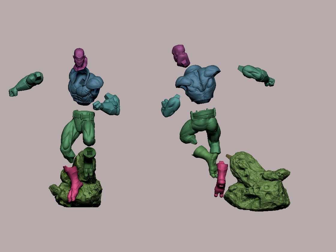 allen the alien 3D print model_9