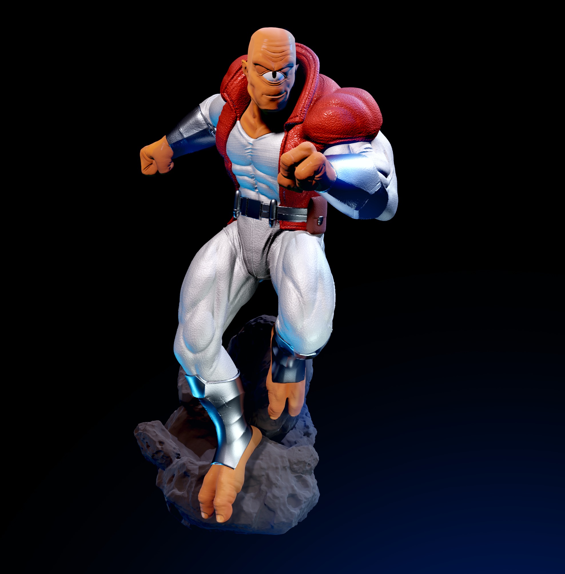 allen the alien 3D print model_4