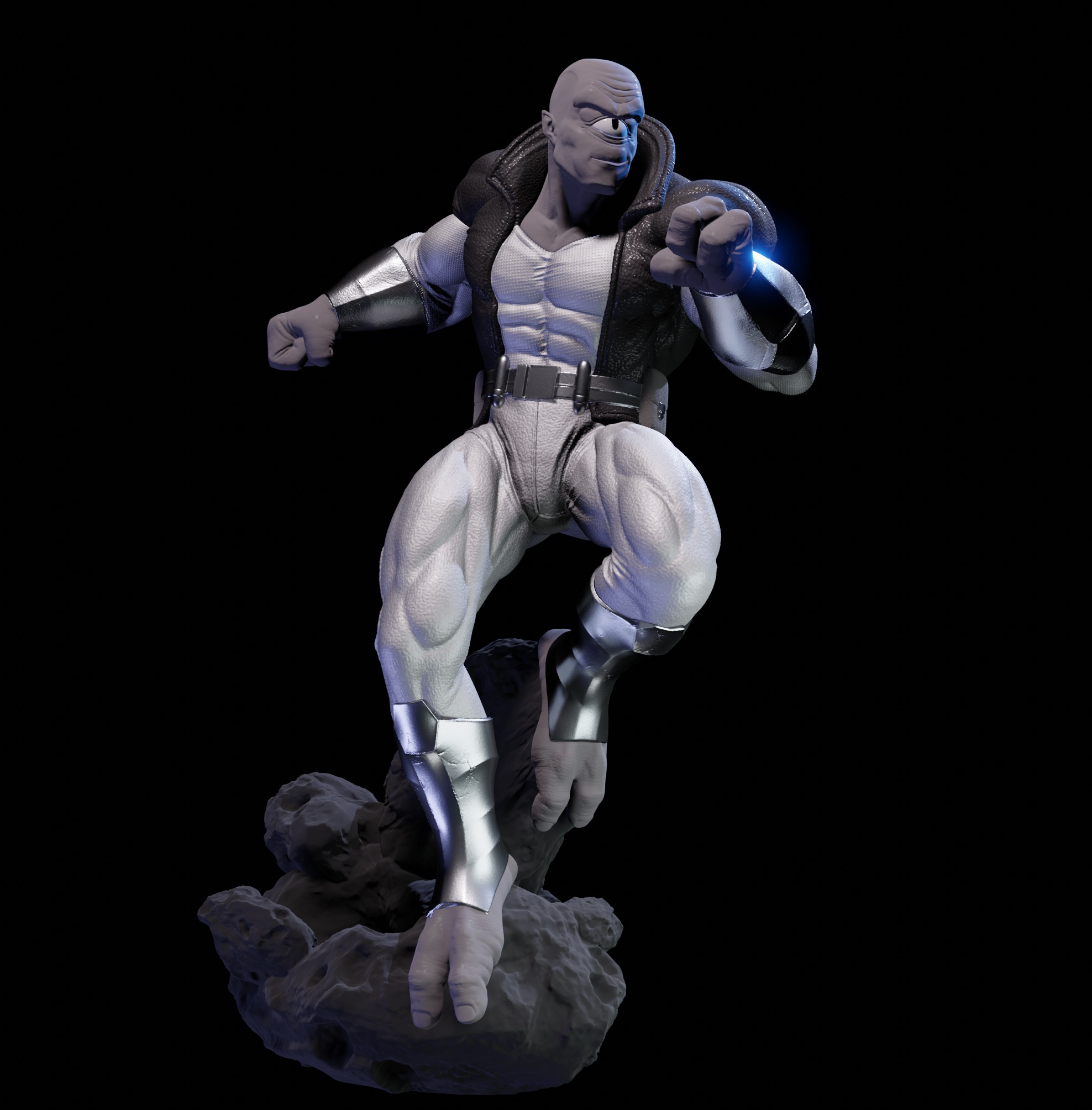 allen the alien 3D print model_6