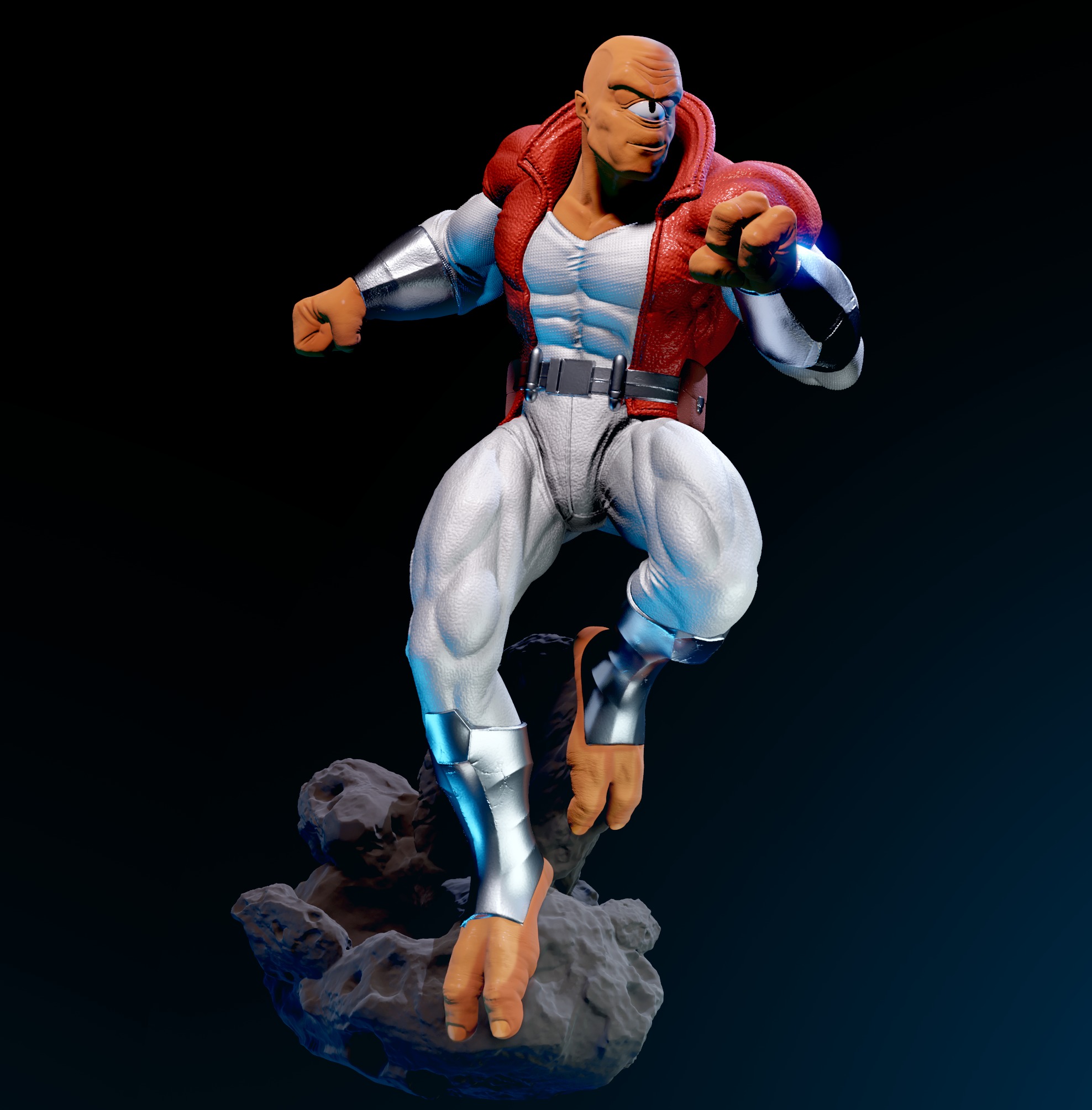 allen the alien 3D print model_2