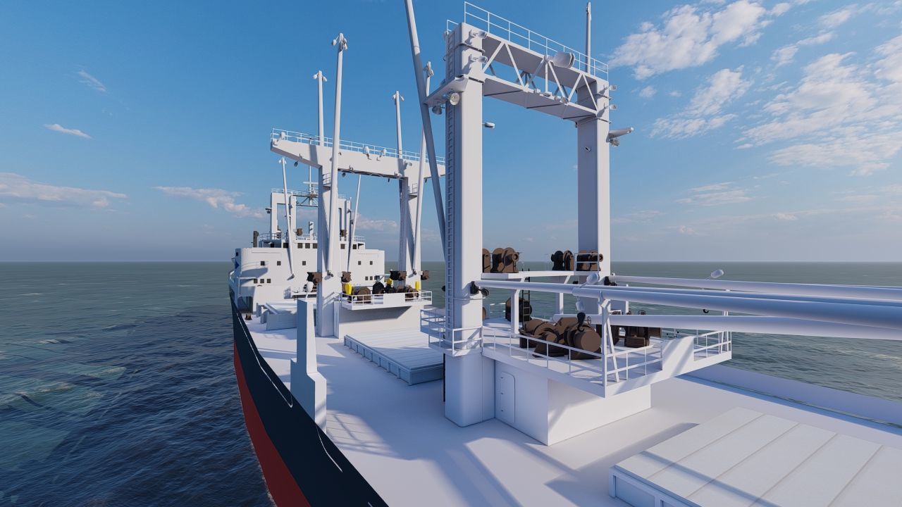 collection ships-Bulk carrier ship-tanker ship 3D model_16