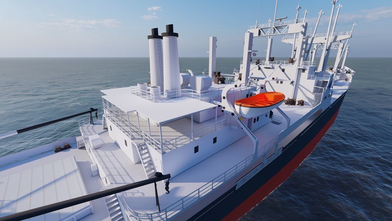 collection ships-Bulk carrier ship-tanker ship 3D model_23