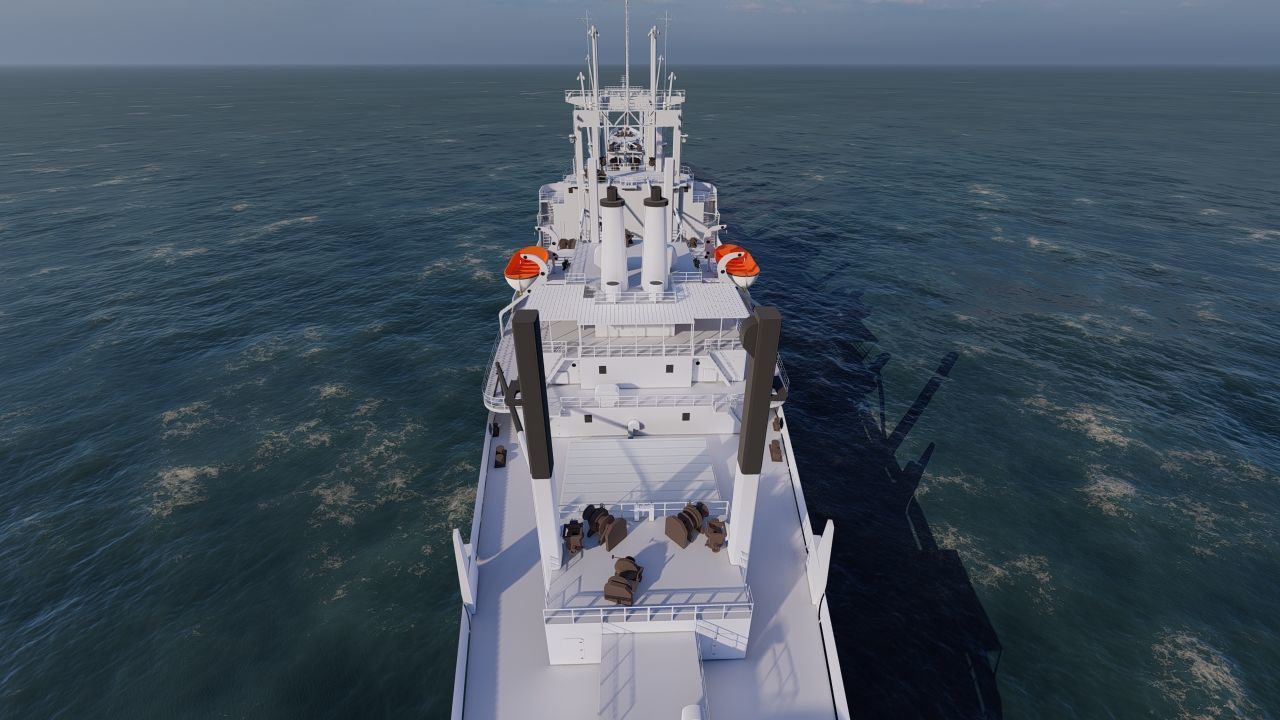 collection ships-Bulk carrier ship-tanker ship 3D model_7