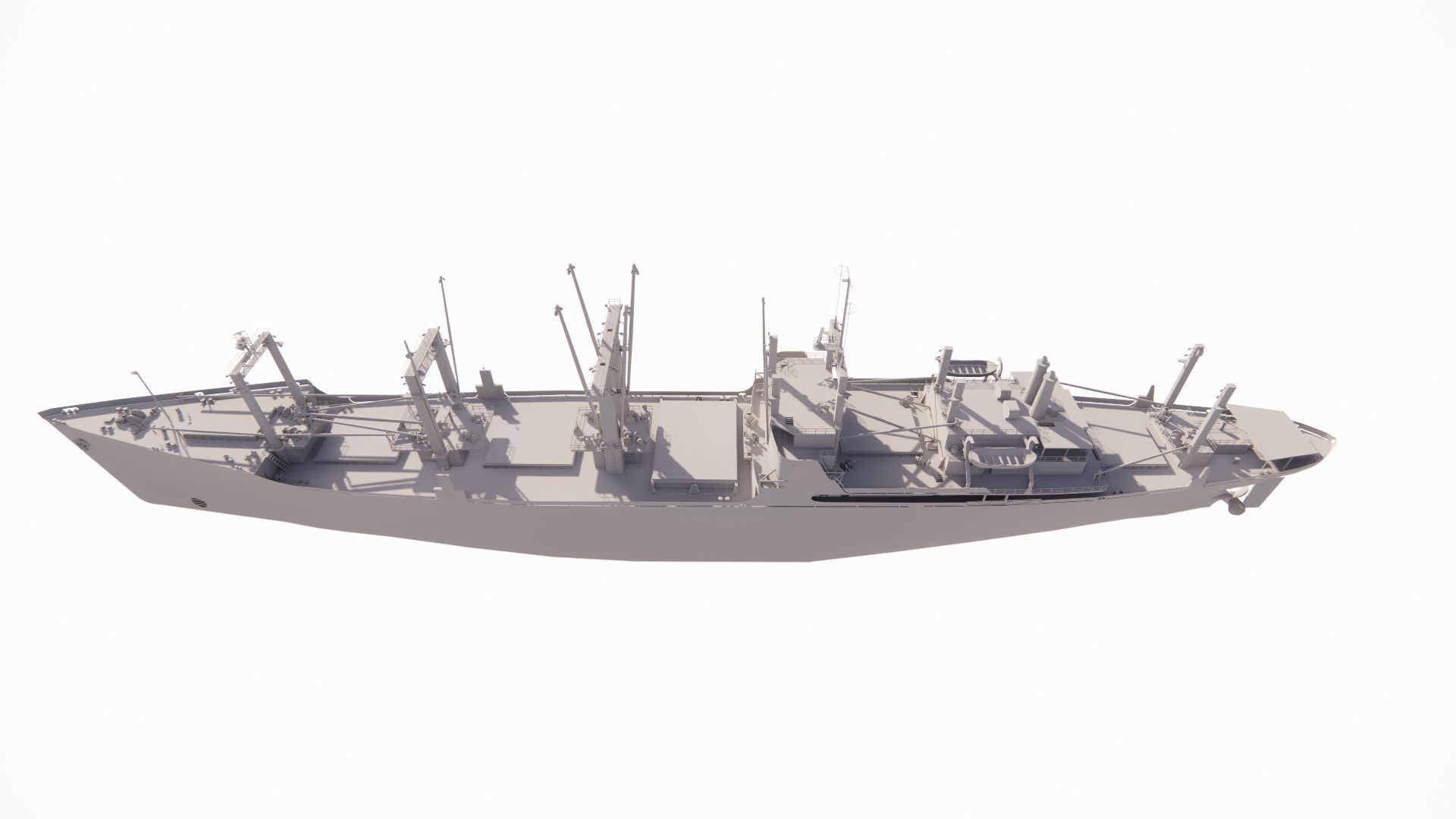 collection ships-Bulk carrier ship-tanker ship 3D model_11