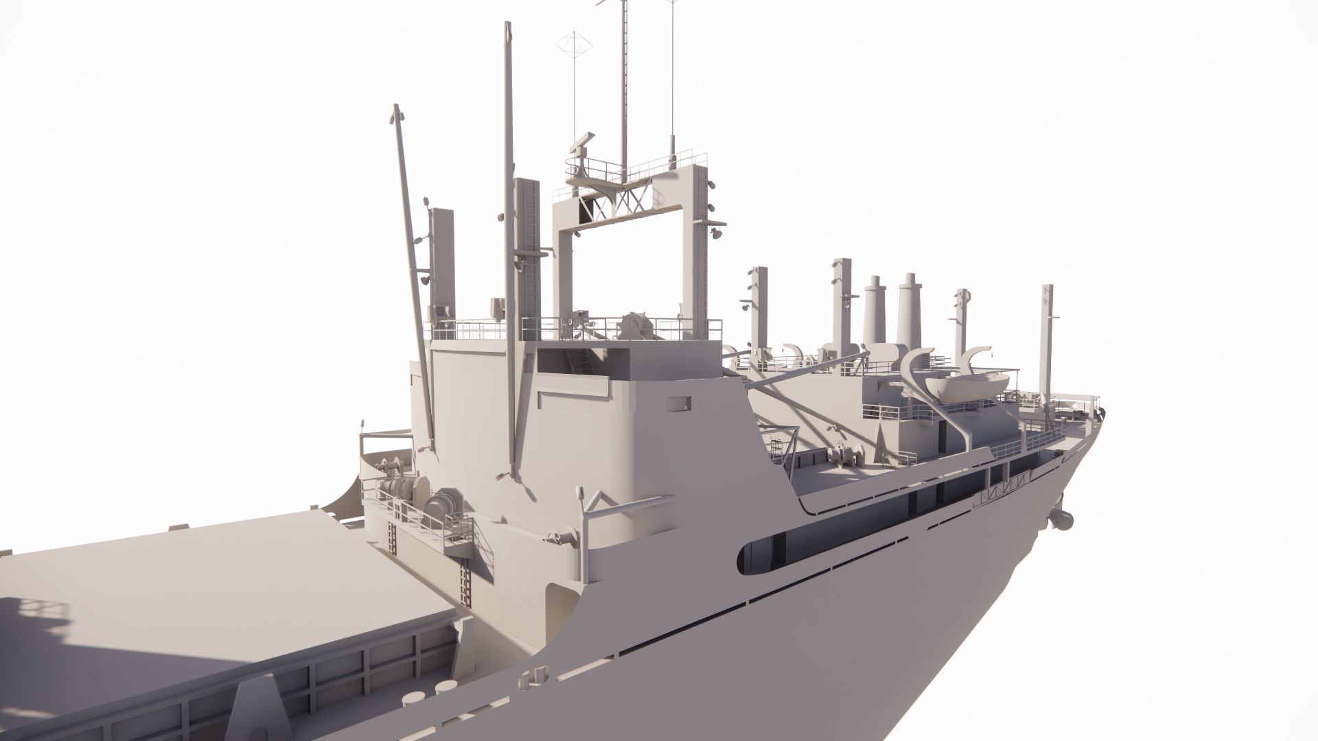 collection ships-Bulk carrier ship-tanker ship 3D model_17