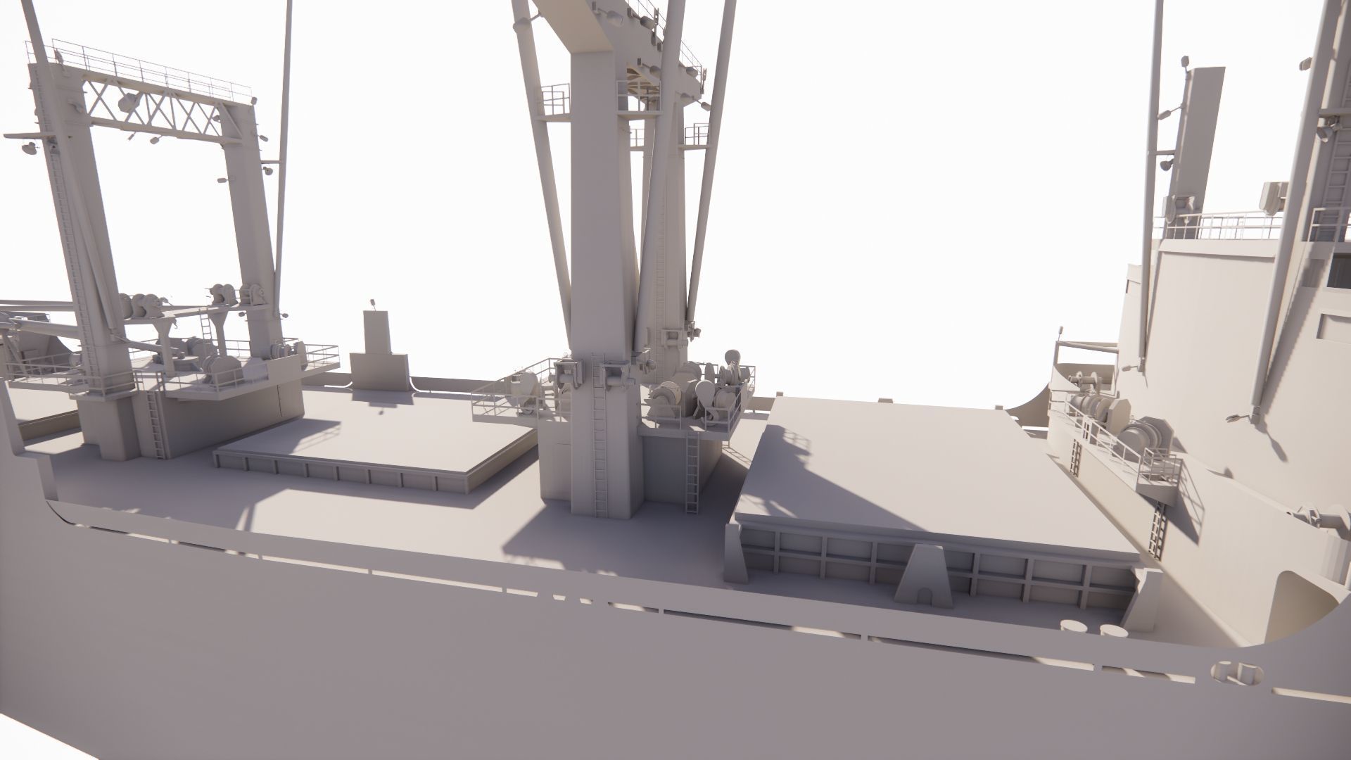 collection ships-Bulk carrier ship-tanker ship 3D model_15