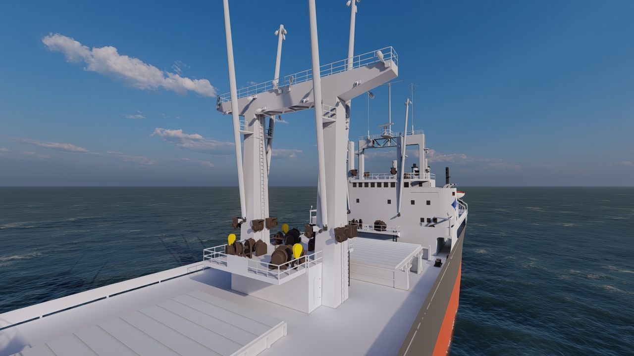 collection ships-Bulk carrier ship-tanker ship 3D model_4