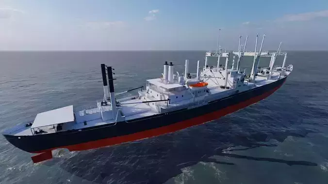 collection ships-Bulk carrier ship-tanker ship 3D model