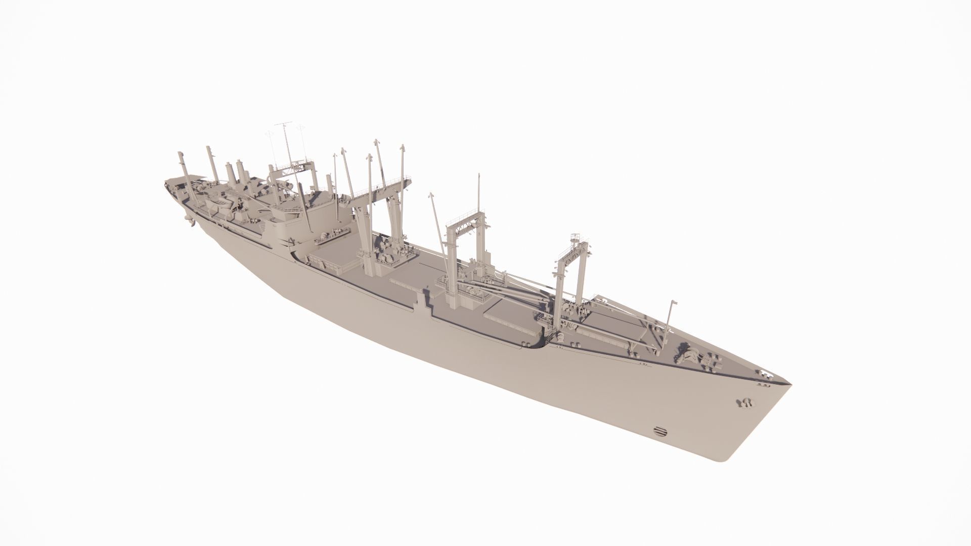 collection ships-Bulk carrier ship-tanker ship 3D model_10