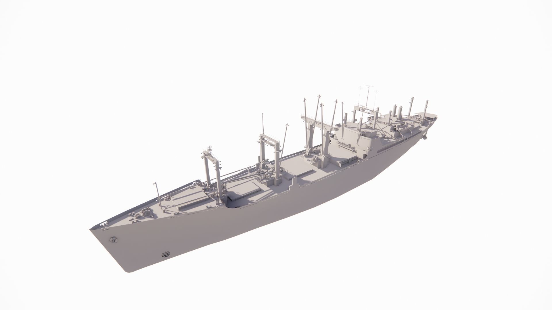 collection ships-Bulk carrier ship-tanker ship 3D model_18
