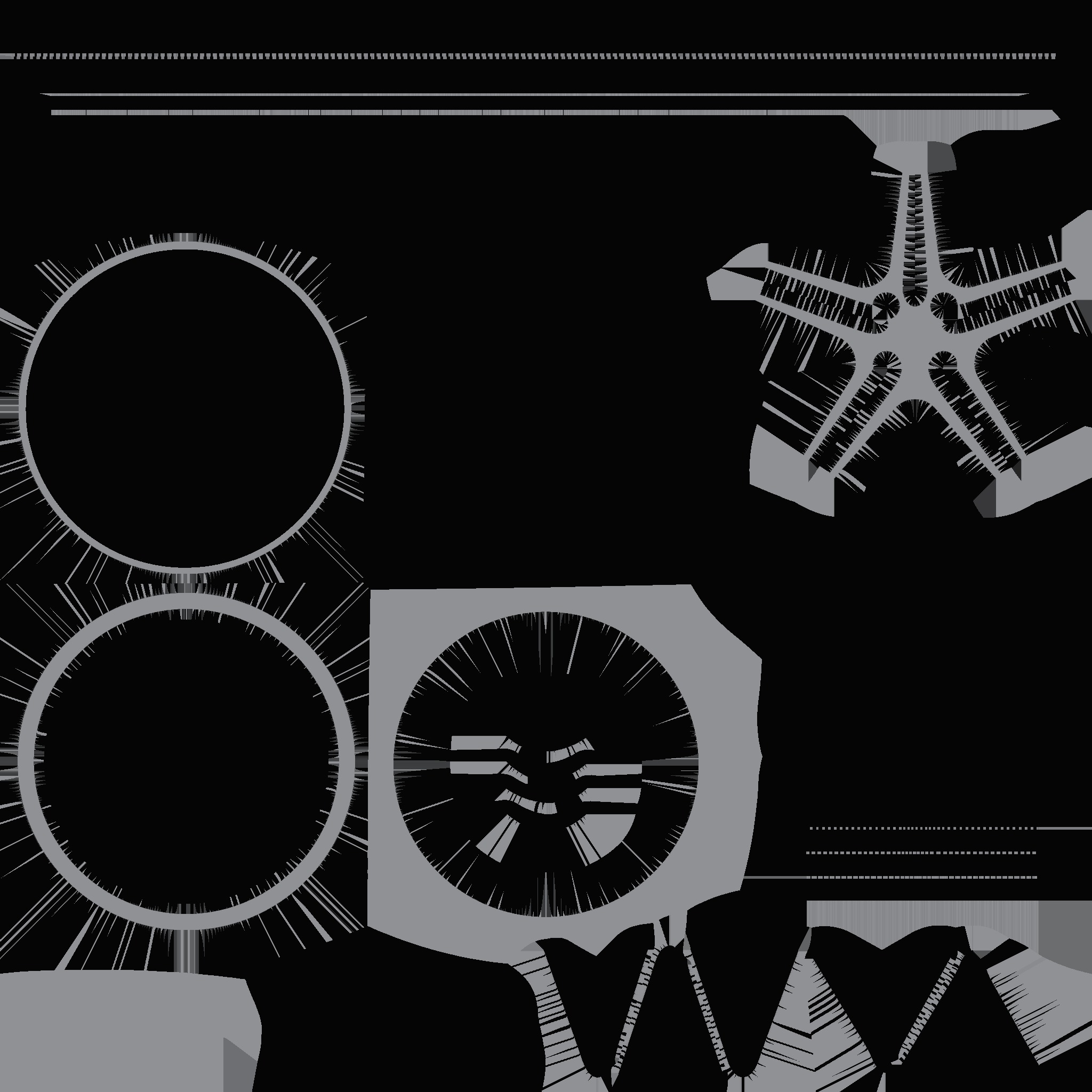 Car Wheel A  3D model_7