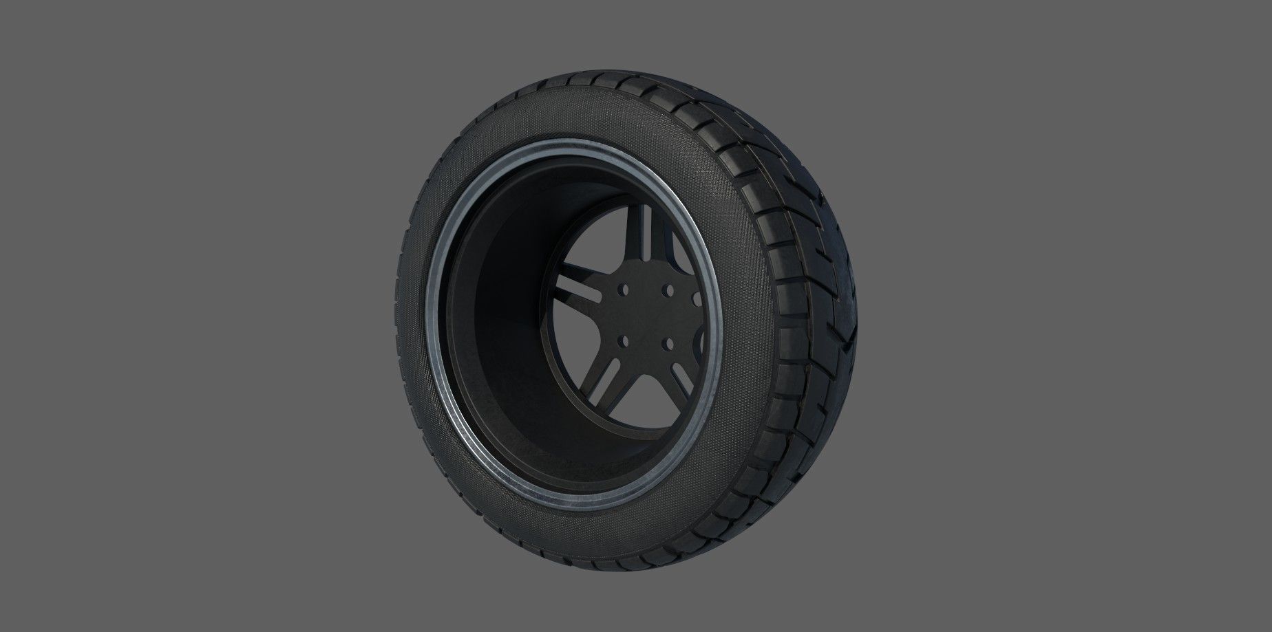 Car Wheel A  3D model_1
