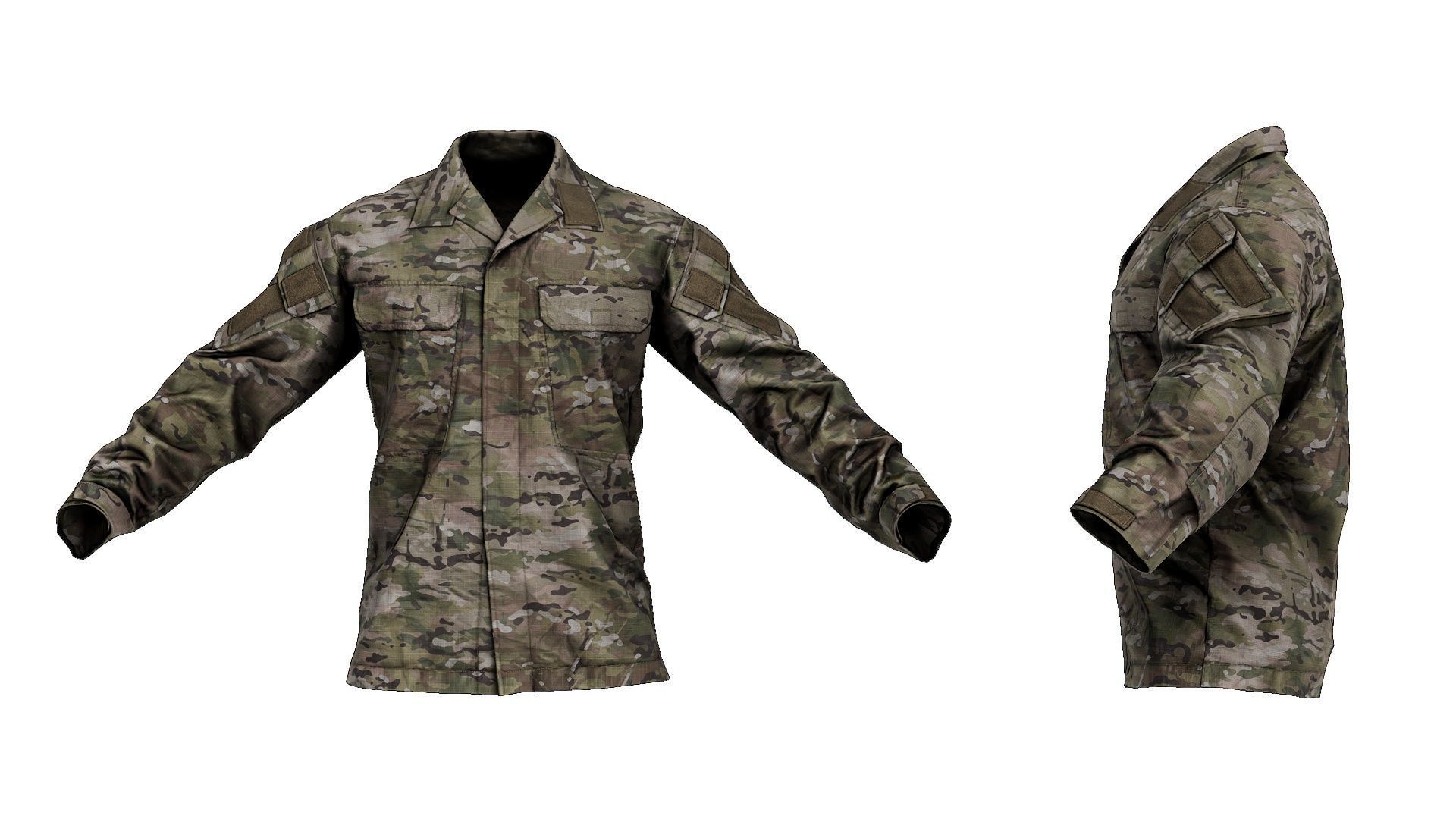Crye Precision G3 Field Shirt Low-poly 3D model_3