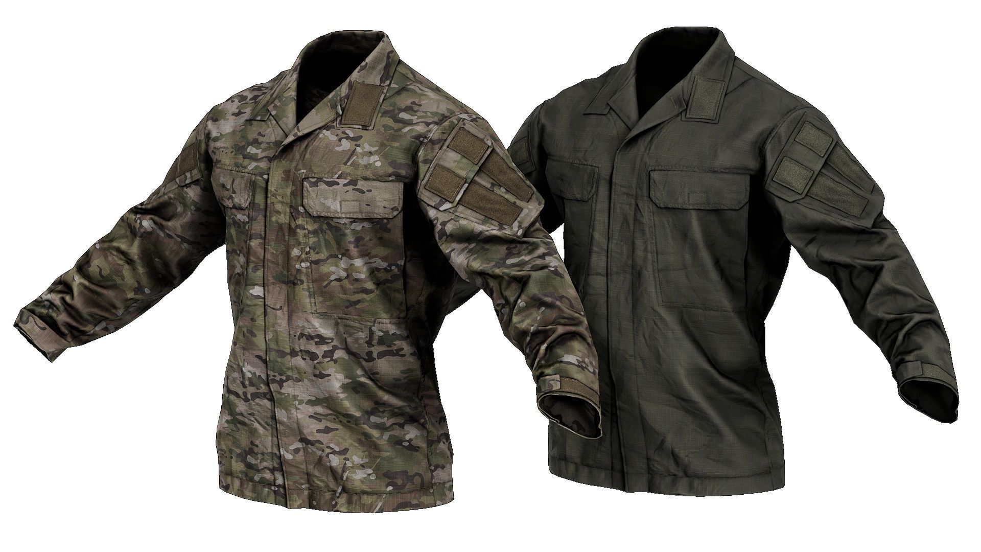 Crye Precision G3 Field Shirt Low-poly 3D model_5